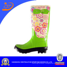 Flower Printing Women Rubber Boots Wr-299